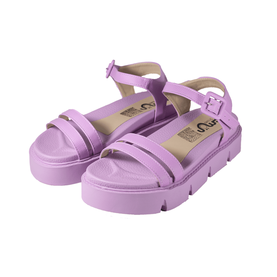 Sandalia plataforma Donna lila - Lemon Shoes