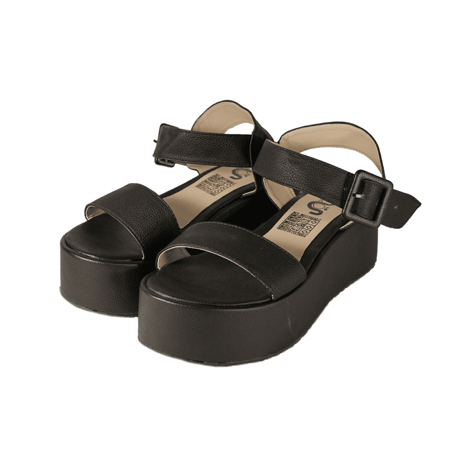 Sandalia plataforma Marie Negro - Lemon Shoes