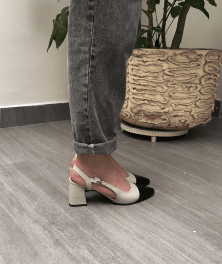 Sandalia con tacón Agathe - 100% Cuero - Lemon Shoes