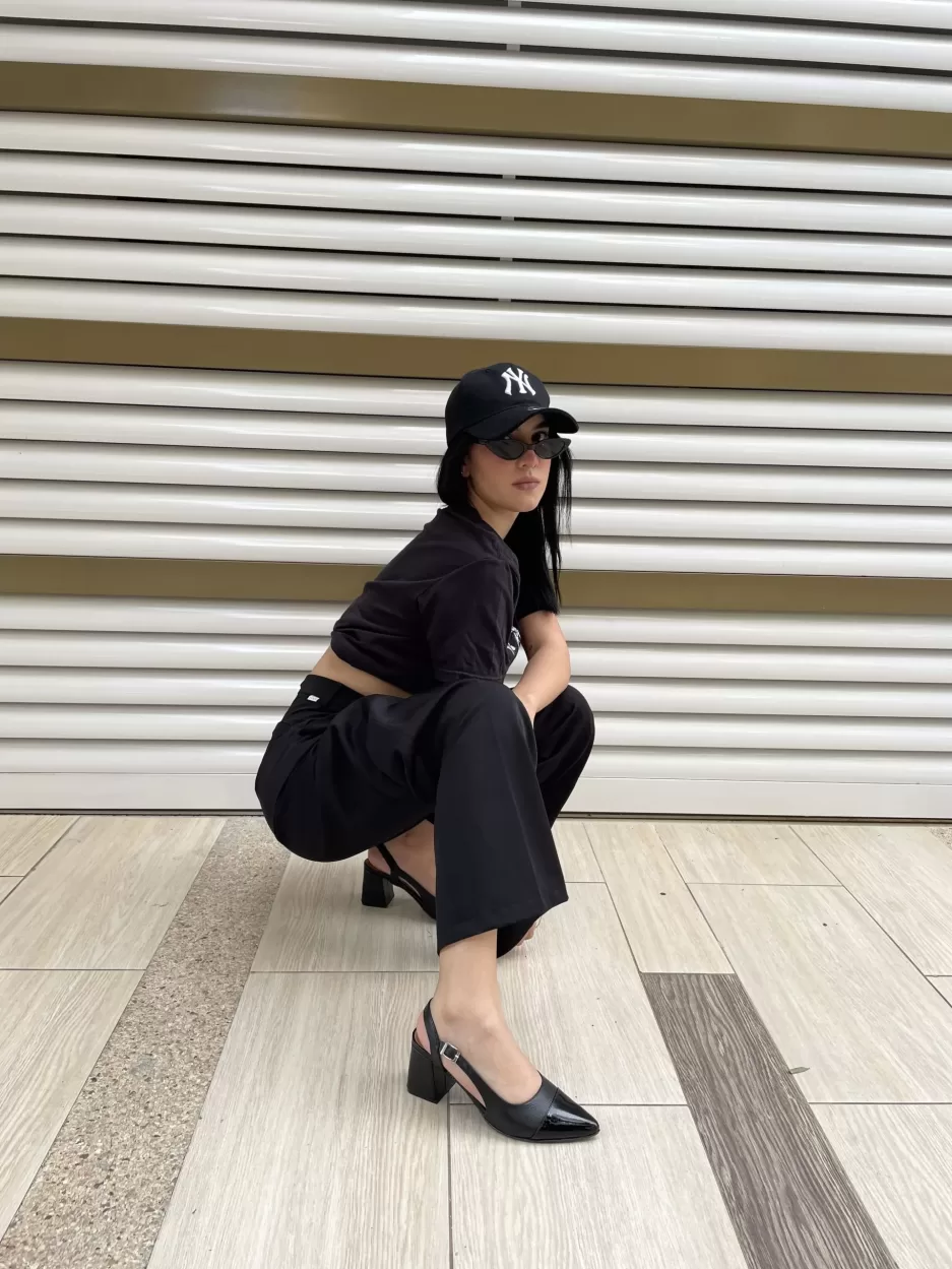 Sandalia con tacón Agathe - 100% Cuero - Lemon Shoes